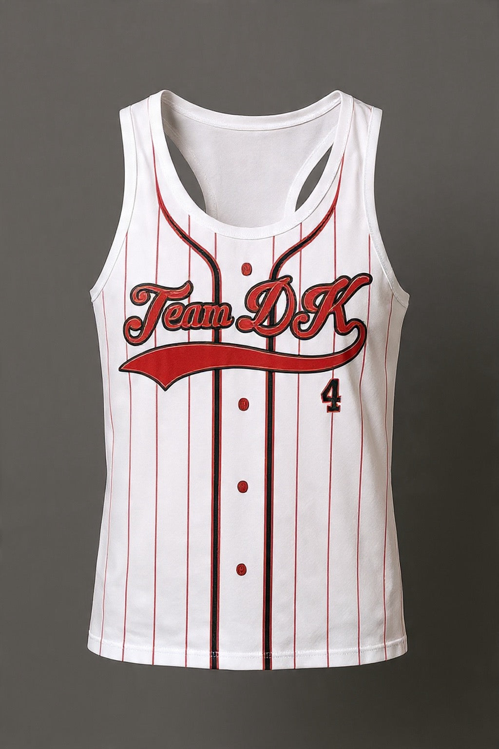 White Pin Striped Jersey