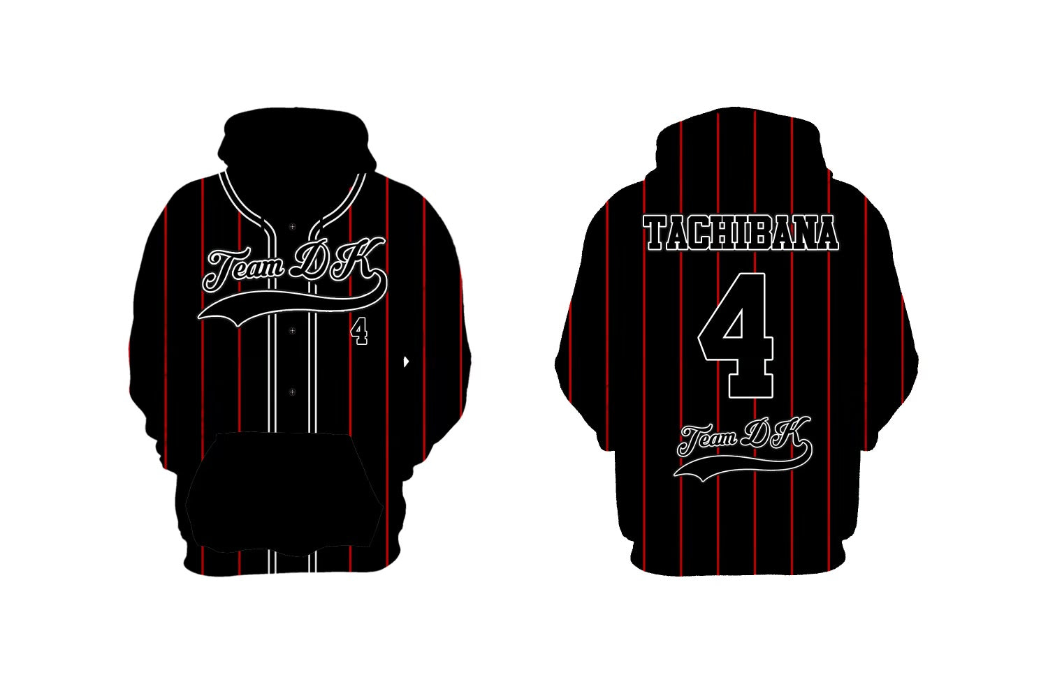 Black Pin Striped Jersey