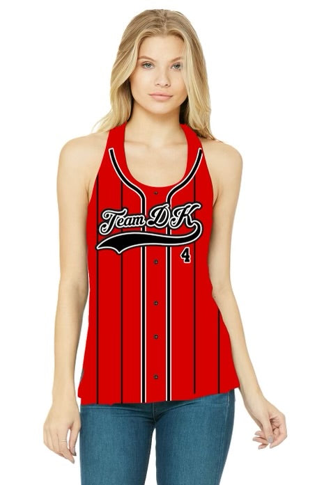 Red Pin Striped Jersey