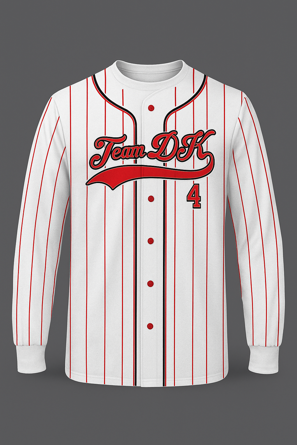 White Pin Striped Jersey